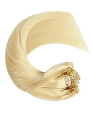 Straight Hair Blonde #613 Clip ins