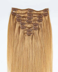 Straight Hair Honey Blonde Clip ins