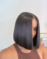 Joy | Bone Straight SDD Vietnamese Hair 2x6 5x5 Bob Glueless Closure Wig