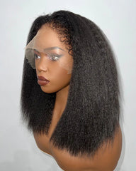 Kacey | Kinky Straight Hybrid Hairline Realistic Natural Wig