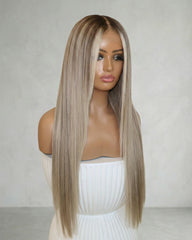 Alva | Dark Roots Ash Blonde 13x6 Lace Wig