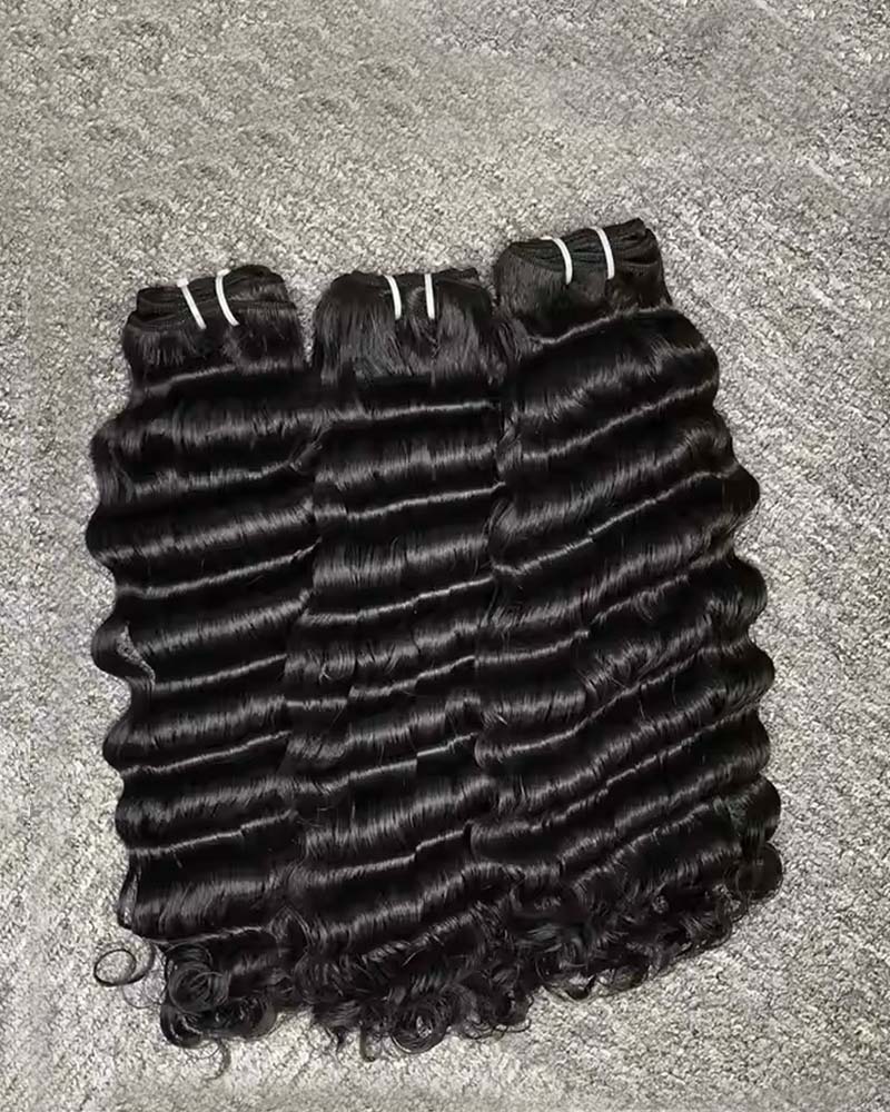SDD (Super Double Drawn) THICK BUNDLES Loose Deep Wave Virgin Human Hair Bundles