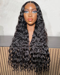 Geórgia | Peruca Personalizada (3/4/5 Madeixas) Peruca Ondulada HD sem Cola