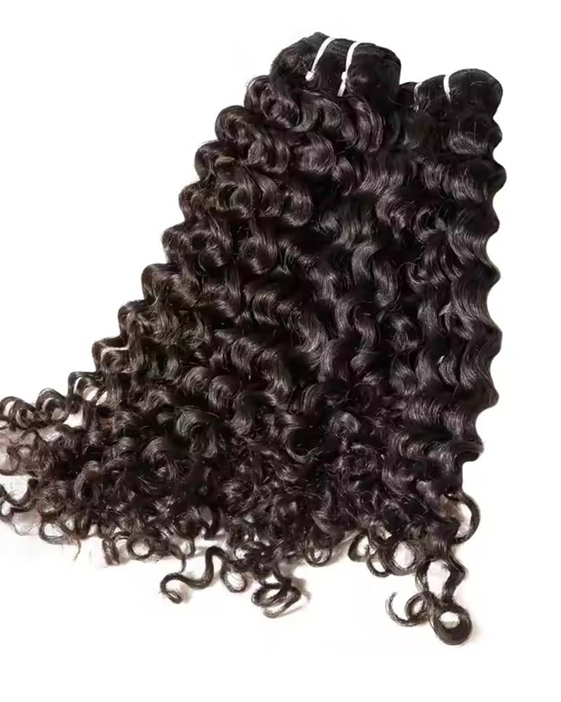 Pacotes de cabelo virgem cacheado