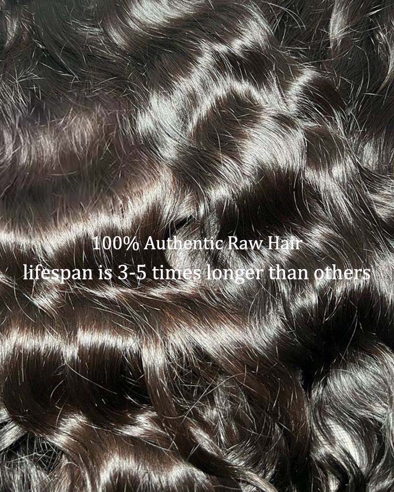Kali | Peruca de luxo com cabelo cru, natural, ondulado, HD, renda frontal e fechamento sem cola