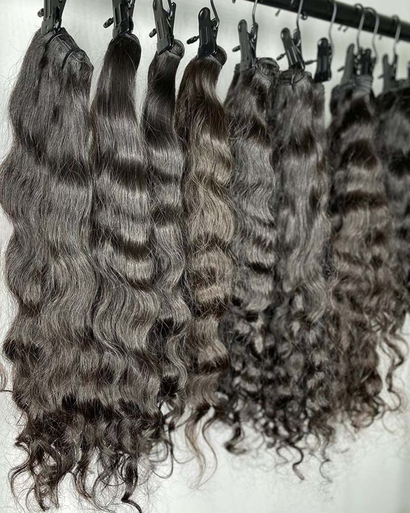 Extensions de cheveux naturels de luxe, authentiques et naturels